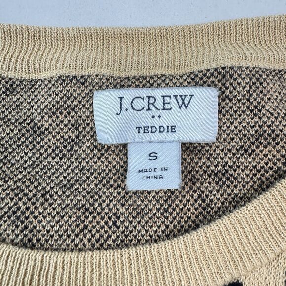 J Crew “Teddie” Leopard Print Sweater Womens Small Animal-Print Pullover Cotton - Picture 11 of 11